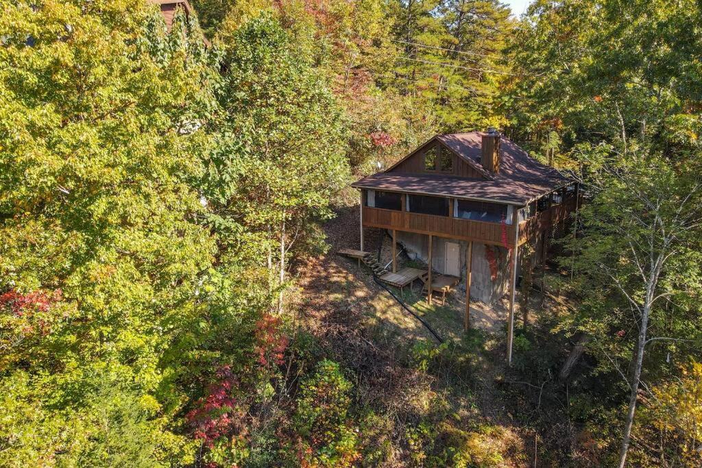 Nice View Fireplace, Hot Tub, Porch Bed, Private Sevierville Ngoại thất bức ảnh